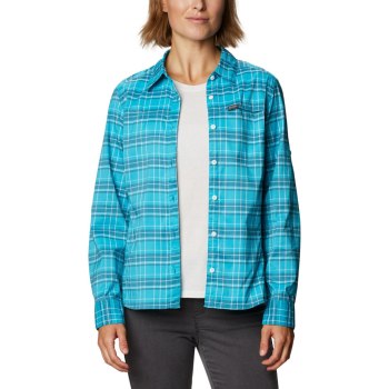 Columbia Overhemd Dames, Willow Orchard Lite Long Sleeve Blauw, 78OAFKRYJ